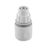 10mm Female Hose Connector, White/Grey